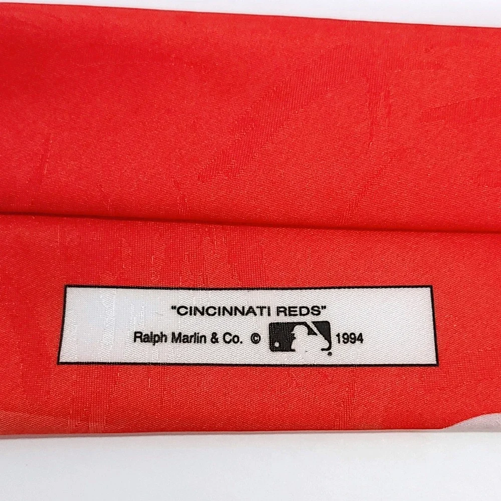 Ralph Marlin Cincinnati Reds MLB Baseball Neck Tie Vintage 1994